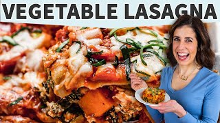 Vegetable Lasagna  How to Make the BEST Vegetarian Lasagna [upl. by Able159]