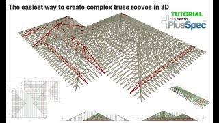 The easiest way to create complex truss rooves Tutorial [upl. by Deckert]