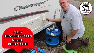 Fully Serviced Caravan Pitches  A Basic Setup Guide [upl. by Uund]