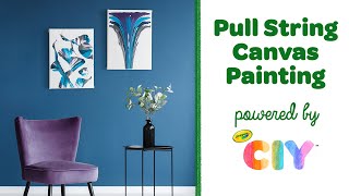 Pull String Art Tutorial Easy Canvas Art  Crayola CIY [upl. by Rraval]