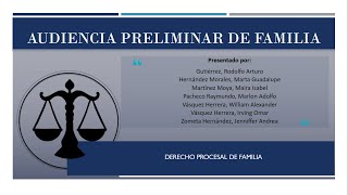 Audiencia Preliminar de Familia en El Salvador  Proceso de Cuidado Personal [upl. by Sivraj]