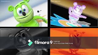 Gummy Bear Song HD Four Fast Versions At Once [upl. by Onirotciv]