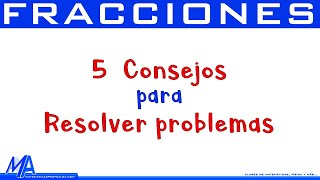 Problemas con Fracciones  5 Consejos [upl. by Salzhauer]