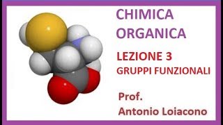 CHIMICA ORGANICA  Lezione 3  Gruppi Funzionali [upl. by Alsi785]