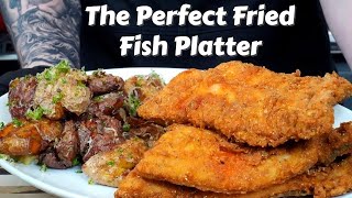 How To Fry Fish Like a Pro Plus My Favorite Potato Recipe Ever  Fathers Day Fish Fry [upl. by Cohe]