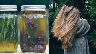 DIY HERBAL HAIR RINSES FOR HEALTHY HAIR [upl. by Lashondra]