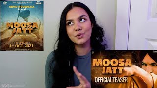 MOOSA JATT Official Trailer Sidhu Moose Wala  Sweetaj Brar  Tru Makers  Reaction [upl. by Eimma]