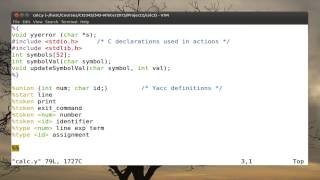 Part 02 Tutorial on lexyacc [upl. by Lonyer]