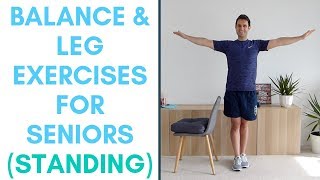 18Minute Balance amp Leg Workout for Seniors [upl. by Suiravat]