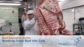 Breaking Down Beef Into Cuts Beef Education Butcher Series [upl. by Annim]