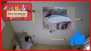 Como Instalar luces de techo Empotrables  LED spotlight wiring [upl. by Tryck195]