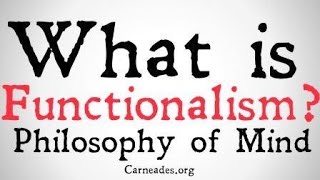 What is Functionalism Philosophy of Mind [upl. by Bethena]