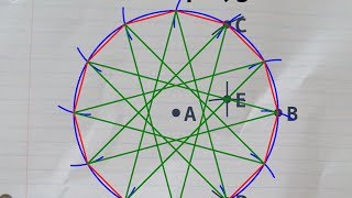 Constructing a regular dodecagon in a circumcircle [upl. by Aneekas]