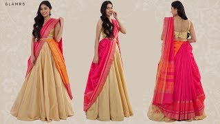 How To Drape Your Saree With A Lehenga  Silk Saree Hack [upl. by Darrel]