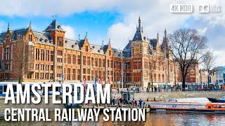 Amsterdam Central Railway Station amp Subway Ride  🇳🇱 Netherlands 4K HDR Walking Tour [upl. by Orestes]