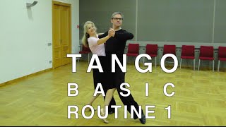 How to Dance Tango  Basic Routine 1 [upl. by Mabelle]