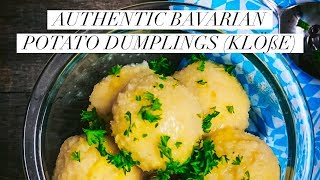 🇩🇪Authentic Bavarian Potatoe Dumplings Klöße Oktoberfest Recipe  Love Sugar amp Spices [upl. by Masha]