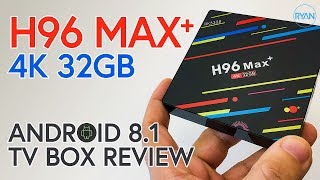 H96 MAX PLUS 4K ANDROID 81 TV Box Full Review [upl. by Melamie202]