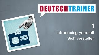 German for beginners A1A2  Deutschtrainer Introducing yourself [upl. by Adnwahs]