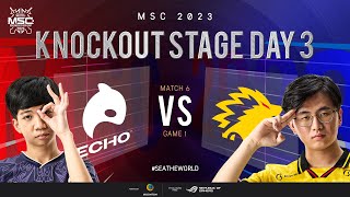 EN MSC Knockout Stage Day 3  ECHO VS ONIC  Game 1 [upl. by Llerral]