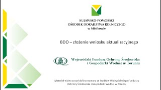 BDO – złożenie wniosku aktualizacyjnego [upl. by Nnylrebma]