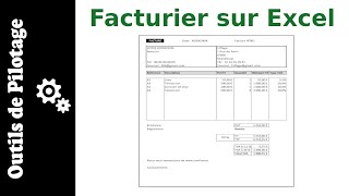 Automatiser vos factures sur Excel  modèle [upl. by Eenhat]