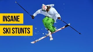 INSANE SKI STUNTS • Extreme skiing freestyle amp freeride compilation [upl. by Hsekar]