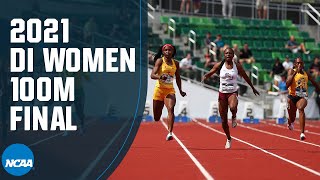 Womens 100m  2021 NCAA track and field championship [upl. by Ocnarfnaig757]