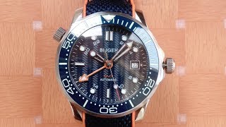 bliger GMT automatic mechanical diver omega seamaster homage [upl. by Centeno]