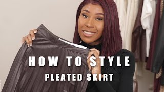 5 Way to Wear a Pleated Skirt  Abercrombie Styling [upl. by Wichern]