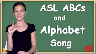 ASL Alphabet Lesson and Slow Alphabet Song [upl. by Hoes983]