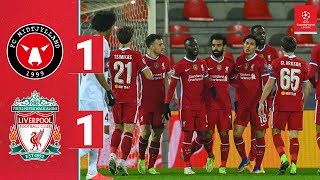 Highlights FC Midtjylland 11 Liverpool  Recordbreaker Salah scores again [upl. by Mackie]