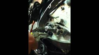 BSA A65 kickstart spring Install made easy [upl. by Ahslek348]