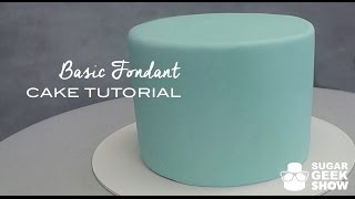 How to apply Fondant to Cake Tutorial [upl. by Eustashe]