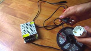 How to Connect LED DriverTransformer to Flexible LED strip [upl. by Esiuqram]