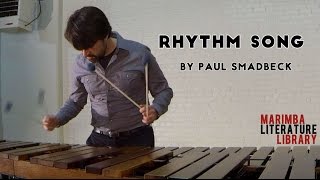 Rhythm Song by Paul Smadbeck  Marimba Literature Library [upl. by Anaj]