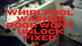 ✨ WHIRLPOOL FRONT LOADER  DOOR WON’T Unlock  Easy RESET ✨ [upl. by Aiset858]