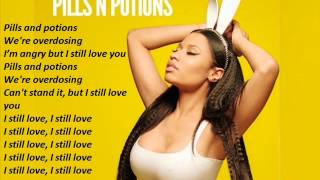 Nicki Minaj  Pills amp Potions with Lyrics Instrumental [upl. by Sivatco]