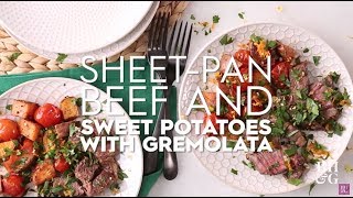 Sheet Pan Beef and Sweet Potatoes with Gremolata Fast amp Fresh  Better Homes amp Gardens [upl. by Eoj646]