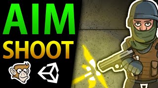 Aim at Mouse in Unity 2D Shoot Weapon Unity Tutorial for Beginners [upl. by Hilda252]