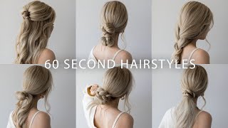 6 QUICK amp EASY HAIRSTYLES  Cute Long Hair Hairstyles [upl. by Phillane522]