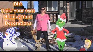 How to make your own holiday yard decorations [upl. by Mccall229]