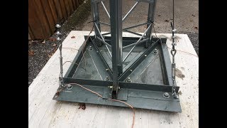 Tilting HAM Radio Antenna Tower  Part 1 [upl. by Lundgren]