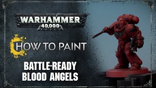 How to Paint Battleready Blood Angels [upl. by Alram]