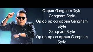 Gangnam Style  Psy LYRICS [upl. by Loni]