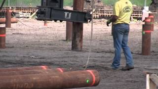 Driving Piles for a Building Foundation [upl. by Anirbaz17]