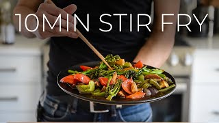 FAST Vegetable Stir Fry  EASY Chinese Veggies Recipe [upl. by Nawram]