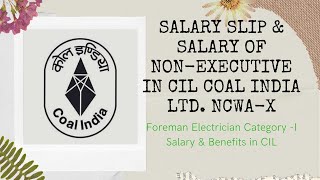 Salary Slip amp Salary for Non Executive in Coal India LtdCIL NCWAX [upl. by Barden189]