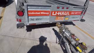 Uhaul 6x12 open trailer review [upl. by Oribelle294]