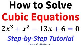 How to Solve Advanced Cubic Equations StepbyStep Tutorial [upl. by Pembroke]